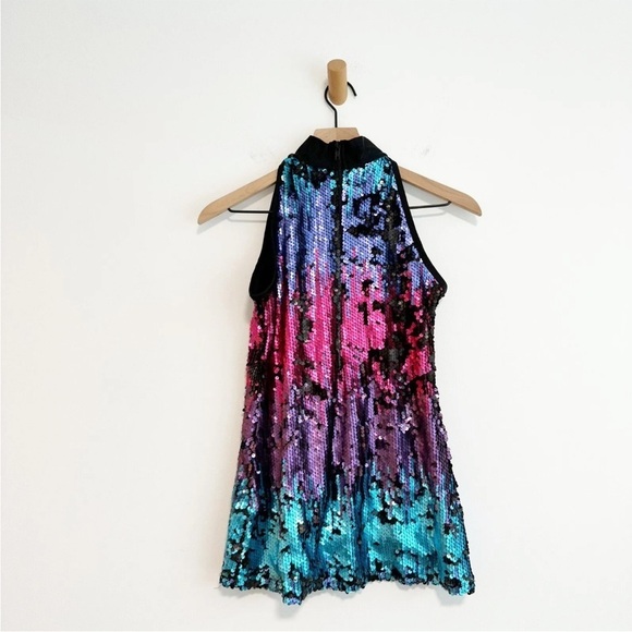 Alexandra Collection Women's Dazzle Sequin Mockneck top Dancewear Costume Medium - Picture 3 of 10